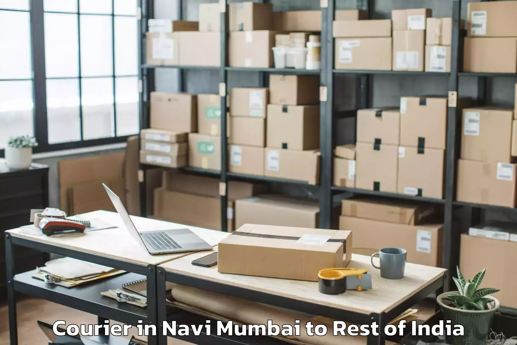 Professional Navi Mumbai to Shupiyan Courier